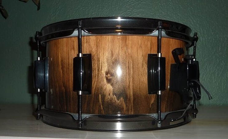 Birch Snare Drum Psychedelic Red 6.5x14